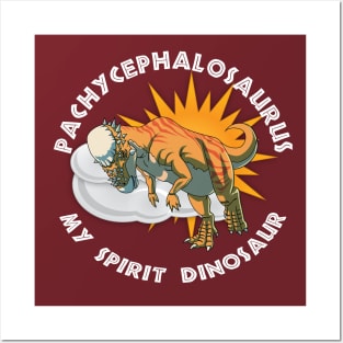 My Pachycephalosaurus Dinosaur Spirit Design Posters and Art